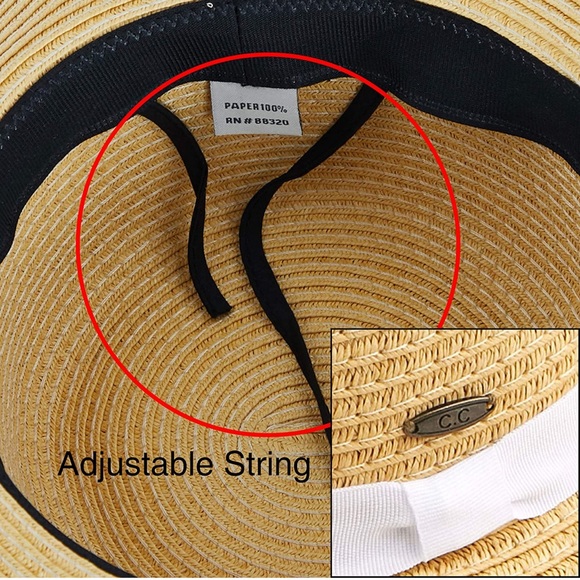 Just Married Straw Floppy Sun Hat - Picture 2 of 9